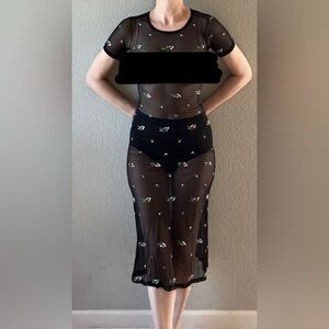 Sheer Mesh Dress